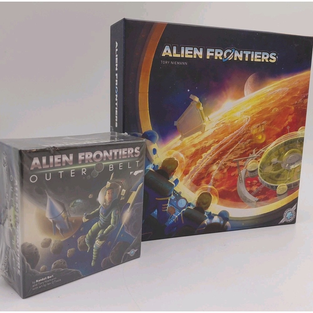 Alien Frontiers Outer Belt Expansion Box Sealed & Open Board Game Space Family